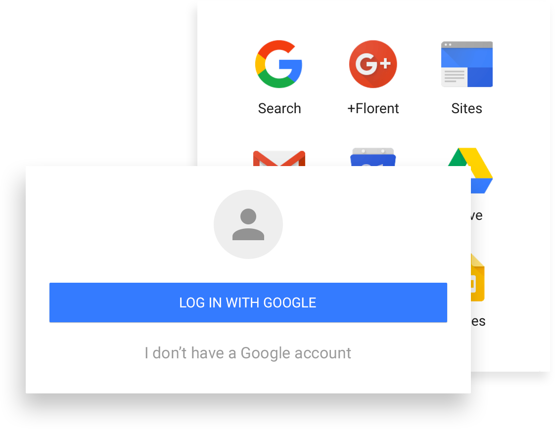 Login dengan akun Google ke LumApps